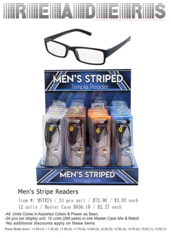 Men Stripe Readers